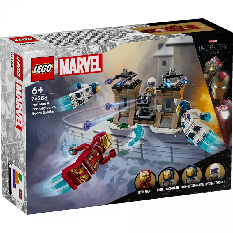Stavebnica LEGO-Set 76288 Marvel Super Heroes Iron Man Iron Legion s HYDRA vojak minifigúrkou, stavebný model