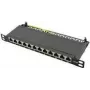 LogiLink - Patch panel - rack montáž - RJ-45 X 12 - čierny, RAL 9005 - 0,5U - 25,4 cm (10)