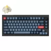 Keychron V1 Max klávesnica univerzálna USB RF Wireless Bluetooth čierna sivá 75% mechanická