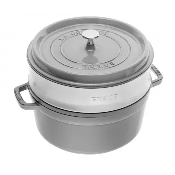 STAUB La Cocotte liatinový okrúhly hrniec s vložkou 40508-819-0 - 3,8 l Graphit