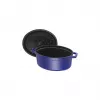 Liatinový kochlík Staub 4,25 L, 29 cm, modrý