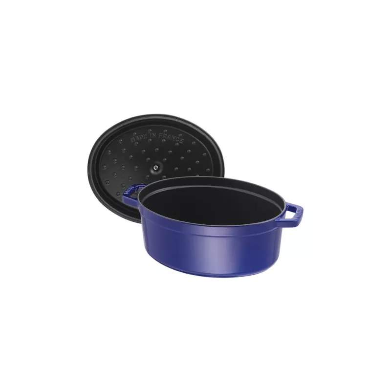 Liatinový kochlík Staub 4,25 L, 29 cm, modrý