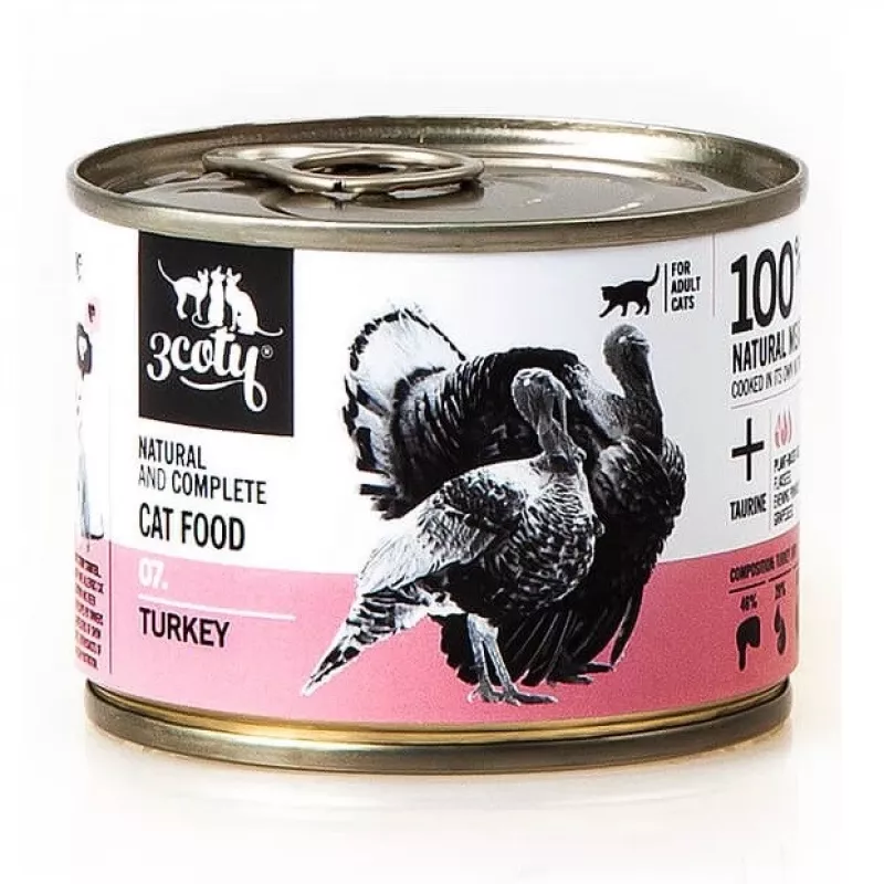 3COTY 07. morčacie - mokré krmivo pre mačky - 180g