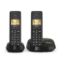 Bezdrôtový analógový/DECT telefón Gigaset PURE 100A Duo — 2 mikrotelefóny, hlasitý odposluch, zobrazenie čísla, 1,5-palcový displej, čierny