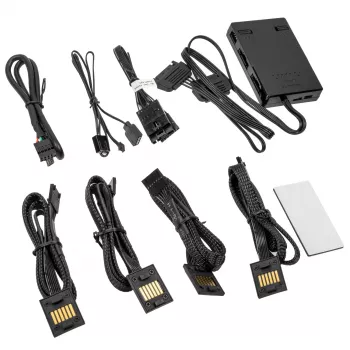Kontrolér Lian Li UNI HUB SL-INF L-Connect 3 čierny (model 12SLIN-CONT3B) pre UNI Fan SL sériu