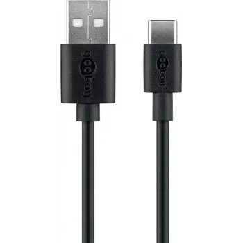 Wentronic 59118 0,5 m USB-A USB-C konektor samec-samec čierny USB kábel (59118)