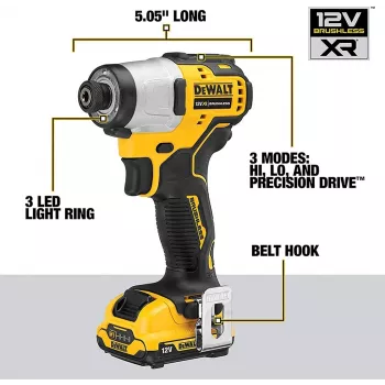DeWALT DCF801D2-QW elektrický skrutkovač/rázový uťahovač