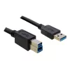 USB hub DeLOCK 4 port 5000 Mbit/s čierny biely
