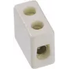 Elektrická svorka Bachmann 950.000, porcelán, biela, výška 12 mm