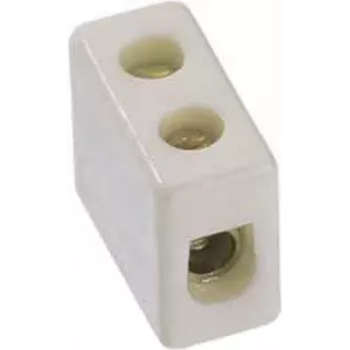 Elektrická svorka Bachmann 950.000, porcelán, biela, výška 12 mm