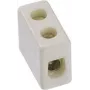 Elektrická svorka Bachmann 950.000, porcelán, biela, výška 12 mm