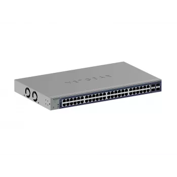 Managed Gigabit Ethernet switch Netgear GS752TX, 48x RJ-45 10/100/1000, 10G podpora, 1U Rack, sivý