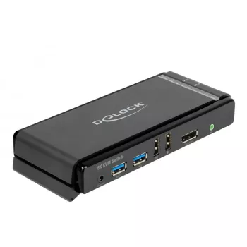 KVM prepínač DeLOCK DisplayPort 1.4 8K 60Hz USB Audio
