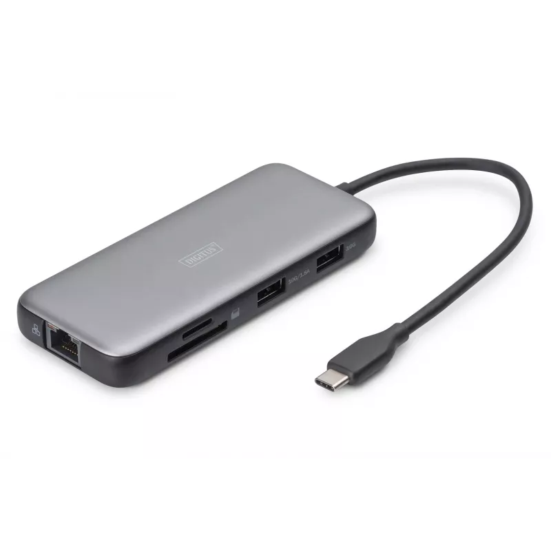 USB-C dokovacia stanica Digitus DA-70915 8-násobná 100W Power Delivery