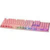 Deltaco GAM-021-RGB-P-DE - plná veľkosť (100%) - USB - membránové spínače - QWERTZ - ružová