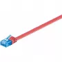 Wentronic CAT6a U/UTP 3m patch kábel, RJ-45 konektor samec/samec, zlatý, U/UTP (96333)