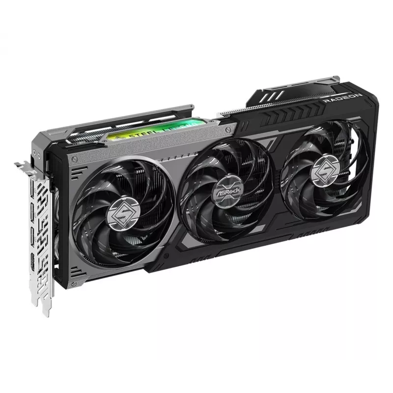 ASRock Radeon RX 9070 XT 16GB Steel Legend Dark grafická karta