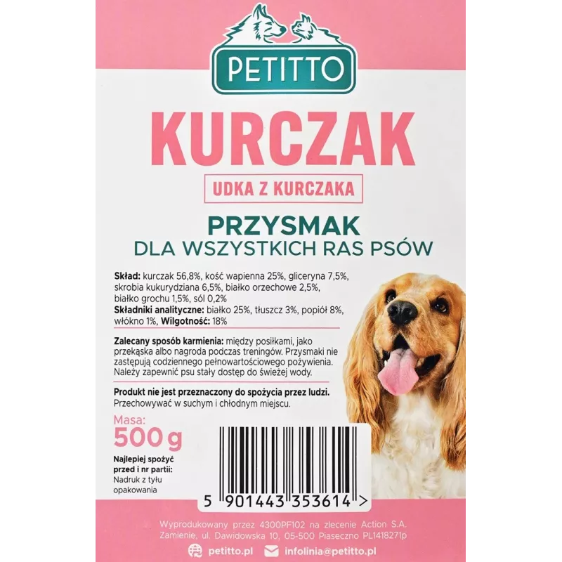 PETITTO kuracie stehienka - psie maškrty - 500 g