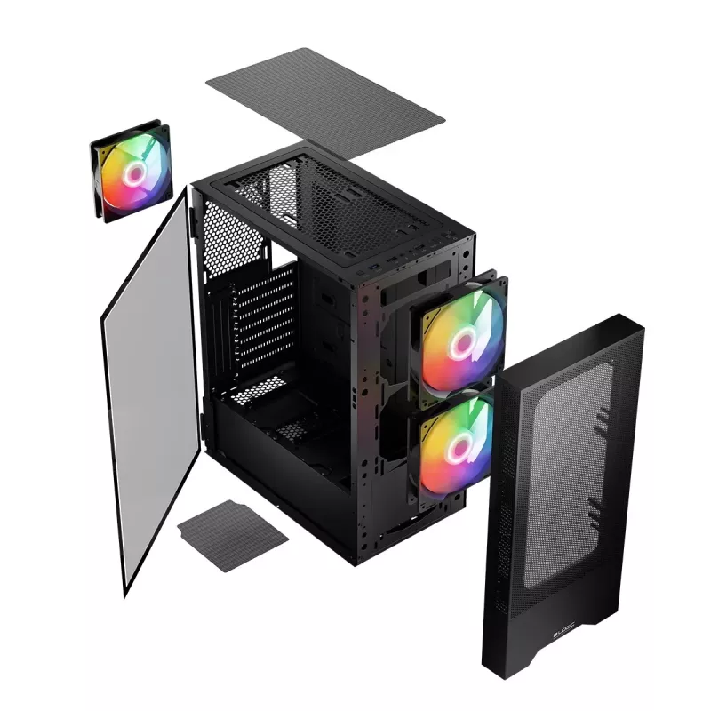 Logic ARYA ARGB MINIDI USB 3.0 skriňa čierna