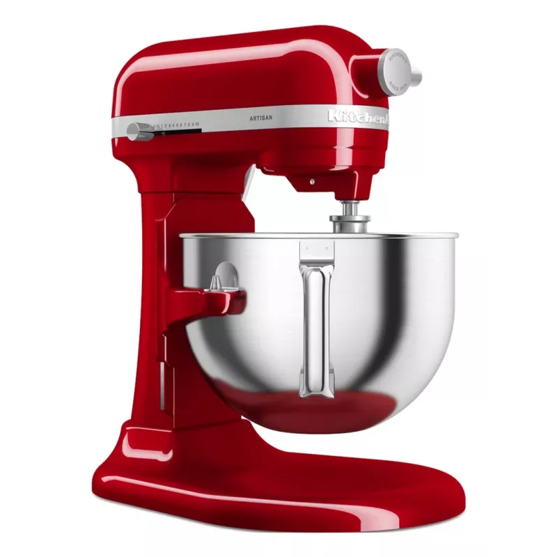KitchenAid 5KSM60SPXEER kuchynský robot 375 W sivá, červená, nerezová oceľ