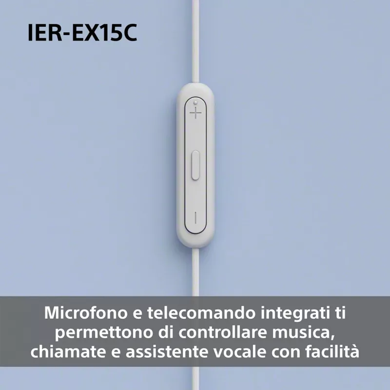 Sony IER-EX15C headset káblový in-ear hovory/hudba USB Type-C biely