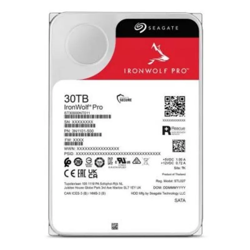 Seagate IronWolf Pro ST30000NT011 interný pevný disk 30 TB 7200 ot/min 512 MB 3,5