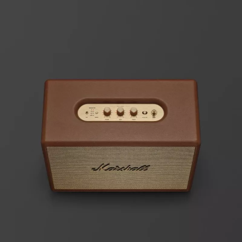 Bezdrôtový reproduktor MARSHALL Woburn III Brown — Multiroom, Bluetooth, Wi‑Fi, analógové vstupy