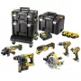DeWalt DCK685P3T 18V kufrík s akumulátorovým náradím — 3×5,0 Ah batérie, DCH273 vŕtacie kladivo, uhlová brúska, kufrík
