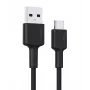 Aukey CB-CA2 OEM kábel USB-C na USB-A, nylonový oplet, 2 m, čierny