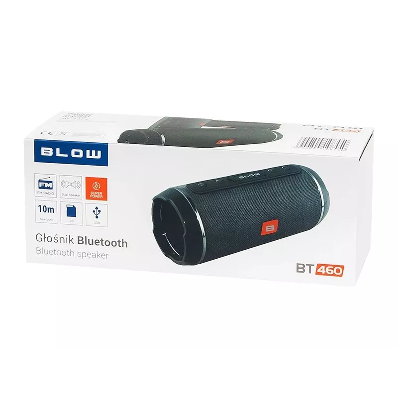 BLOW BT460 stereo prenosný reproduktor čierny, strieborný 10 W
