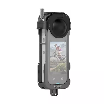 Ochranná kovová klietka Puluz pre Insta360 X4 PU981B s krytkou objektívu