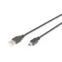 Digitus ASSMANN - USB kábel - USB Type-A, 4-pin (M) - Mini-USB, Type-B (M) - 1 m (USB / Hi-Speed USB) - zaliaty - čierny (AK-300108-010-S)