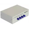 DeLock switch VGA 4 port manuálny obojsmerný - prepínač obrazovky - 4 x VGA - desktop (87635)