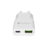 Napájací zdroj NATEC Ribera NUC-2376 — 1× USB-A, 1× USB-C, 3 A výstup
