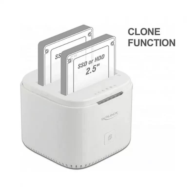 Dokovacia stanica DeLOCK USB Type-C™ 3.2 pre 2 x 2,5-palcové SATA disky/SSD