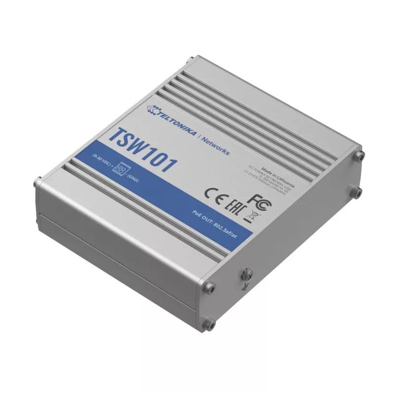Teltonika TSW101 switch 5xGbE Ethernet 4xPoE+