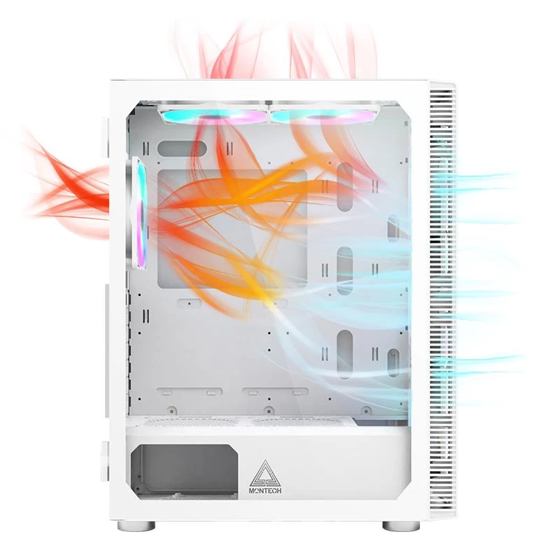 PC skriňa Montech X3 GLASS Midi-Tower biela