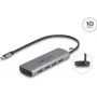 USB hub DeLOCK 64293 Type-C 10000 Mbit/s sivý
