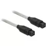FireWire kábel DeLOCK B/B 2,0 m sivý
