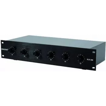 Omnitronic audio zónový regulátor hlasitosti ELA 6M-zónový LS regulátor 5W čierny — 6 zón, výstup 5 W