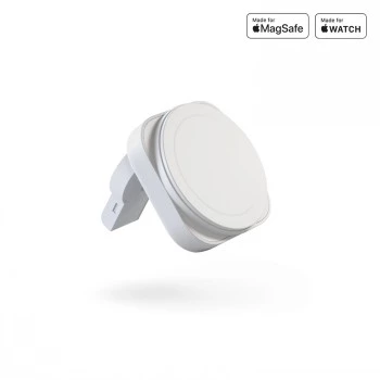 ZENS 2-IN-1 MAGSAFE + WATCH TRAVEL CHARGER BIELA