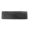 Klávesnica Gembird KB-U-103-RU kancelárska USB QWERTY anglická ruská čierna