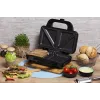 Sendvičovač Adler AD 3043, 1300 W, nepriľnavé platne, 2 sendviče, varná plocha 285 × 152 mm, čierny