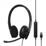 EPOS ADAPT 160 USB II headset káblový cez hlavu kancelária/call centrum USB Type-A čierny