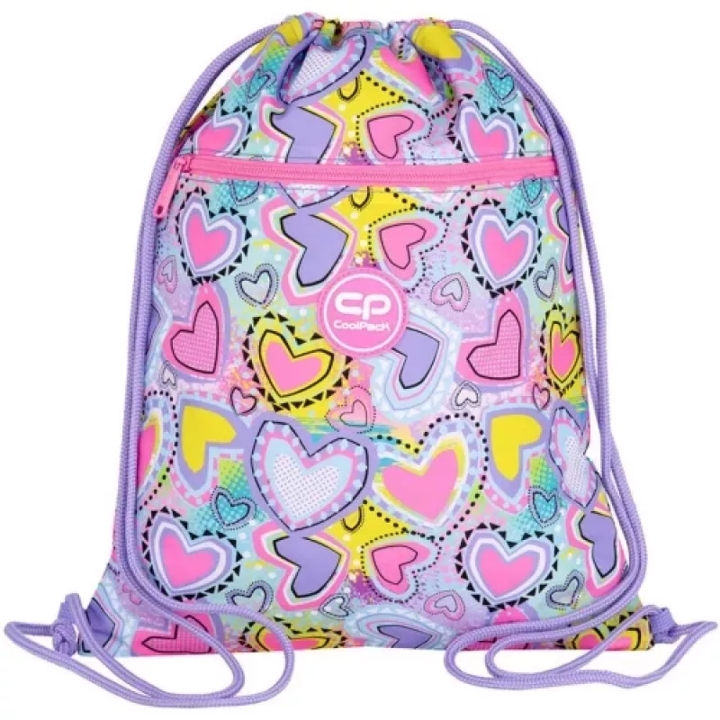 Športová taška CoolPack Vert Pastel Hearts