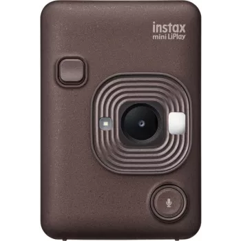Instantná kamera Fujifilm Instax mini LiPlay — 1/5 palca 2560×1920 CMOS, tlačí 86×54 mm, 2,7 palca TFT, bronzová