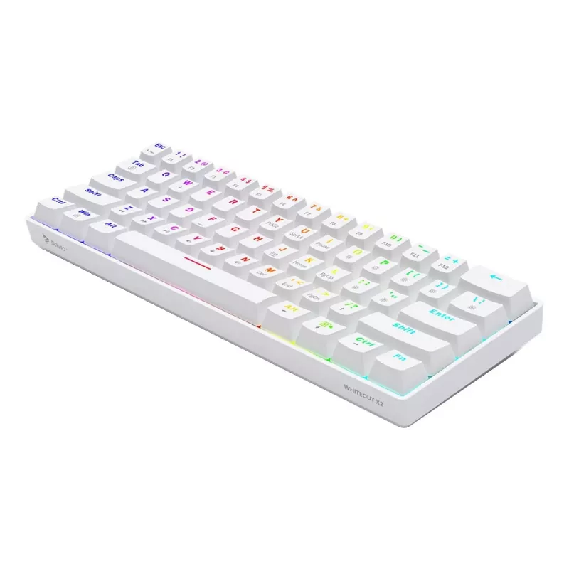 Mechanická klávesnica Whiteout X2, Blue Outemu, Hot Swap Savio Savgk-white