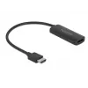 Adaptér HDMI-A konektor samec na DisplayPort konektor samica 4K 60 Hz DeLOCK 63206