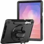Puzdro s podperou jt berlin pre Samsung Galaxy Tab S11 s robustným popruhom na ruku — čierne