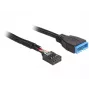 Interný USB kábel DeLOCK 83776 0,45 m konektor samec na konektor samica